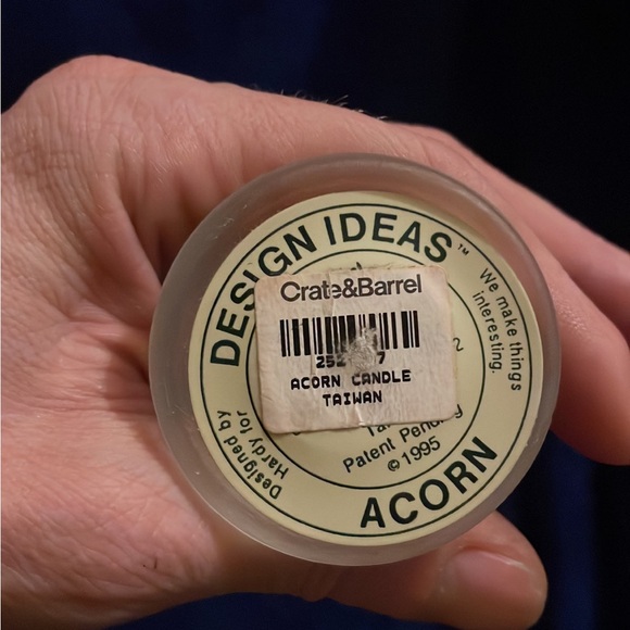 New crate and barrel acorn candle holder set of four - Picture 3 of 3